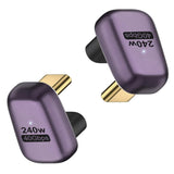 GodSpin USB C Angle Adapter 40Gbps [2 Pack] 90 Degree USB C Type C 8k at 60hz 100W - GodSpin