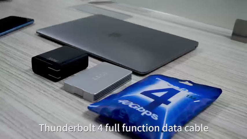 GodSpin Thunderbolt 4 Cable – 40Gbps, 100W, 6 ft — product demonstration