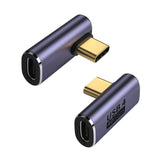 GodSpin USB C Angle Adapter 40Gbps [2 Pack] 90 Degree USB C Type C Angled USB-C Male to Female Adapter, 8k at 60hz USB 3.1 Right Angle Extension for Laptop, Tablet, VR, Camera, Smartphone - GodSpin