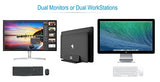 Double Vertical Laptop Stand, Adjustable Dock Compatible with All Laptops (Up to 20.3 inch) Dual 2 Slots (Black) - GodSpin