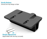 Vertical Laptop Stand [Adjustable] Desktop Aluminum Compact Fit All Sizes - Black - GodSpin