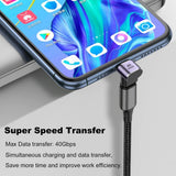 GodSpin USB C Angle Adapter 40Gbps [2 Pack] 90 Degree USB C Type C Angled USB-C Male to Female Adapter, 8k at 60hz USB 3.1 Right Angle Extension for Laptop, Tablet, VR, Camera, Smartphone - GodSpin