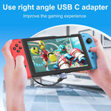 GodSpin USB C Angle Adapter 40Gbps [2 Pack] 90 Degree USB C Type C Angled USB-C Male to Female Adapter, 8k at 60hz USB 3.1 Right Angle Extension for Laptop, Tablet, VR, Camera, Smartphone - GodSpin