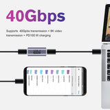 GodSpin USB C Angle Adapter 40Gbps [2 Pack] 90 Degree USB C Type C Angled USB-C Male to Female Adapter, 8k at 60hz USB 3.1 Right Angle Extension for Laptop, Tablet, VR, Camera, Smartphone - GodSpin