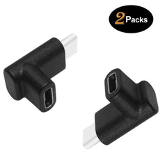 USB C Angle Adapter [2 Pack] Upward/Downward