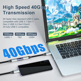 GodSpin USB C Angle Adapter 40Gbps [2 Pack] 90 Degree USB C Type C Angled USB-C Male to Female Adapter, 8k at 60hz USB 3.1 Right Angle Extension for Laptop, Tablet, VR, Camera, Smartphone - GodSpin