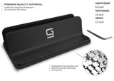 Vertical Laptop Stand [Adjustable] Desktop Aluminum Compact Fit All Sizes - Black - GodSpin