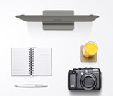 Vertical Laptop Stand [Adjustable] Desktop Aluminum Compact Fit All Sizes - Space Gray - GodSpin