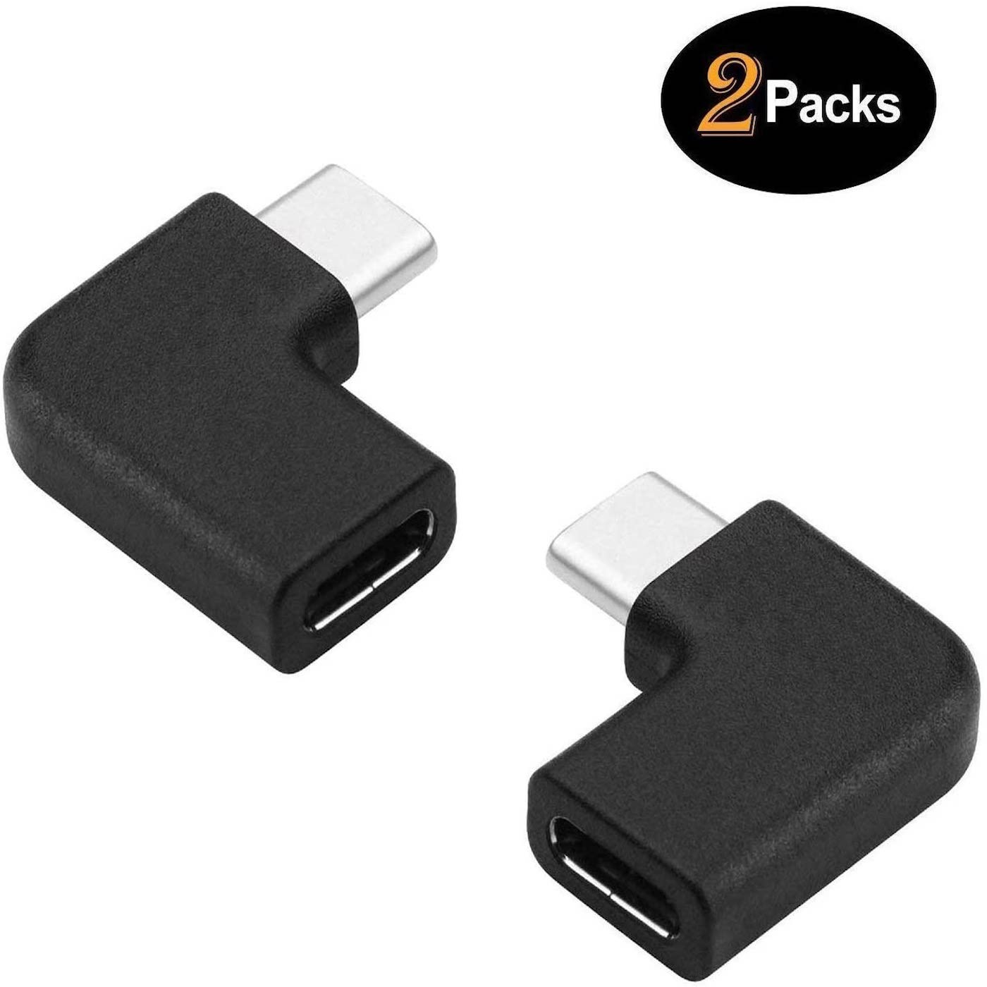 USB C Angle Adapter [2 Pack] Left/Right GodSpin