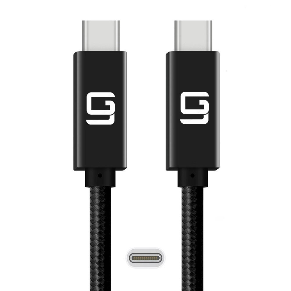 USB-C to USB-C Cable (10Gbps) Nylon Braided, Fast Charging, Dual 4K, 100W (10ft/3M)