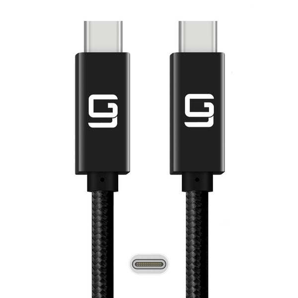 USB-C to USB-C Cable (10Gbps) Nylon Braided, Fast Charging, Dual 4K, 100W (10ft/3M) - GodSpin