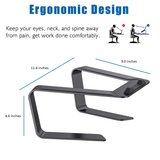 Laptop Stand,  Aluminum Computer Riser, Ergonomic Detachable Portable - GodSpin