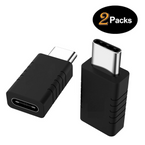 USB C Extender Adapter [2 Pack] Fast Charging Enabled